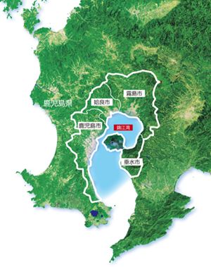 錦江湾奥地図