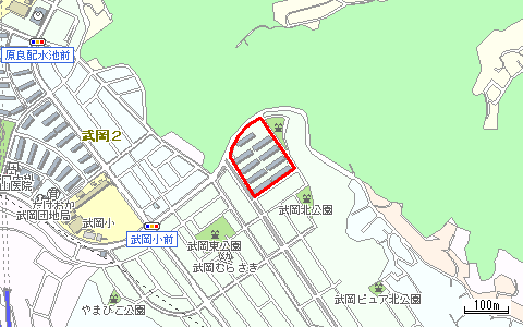 武岡住宅(第ニ)位置図