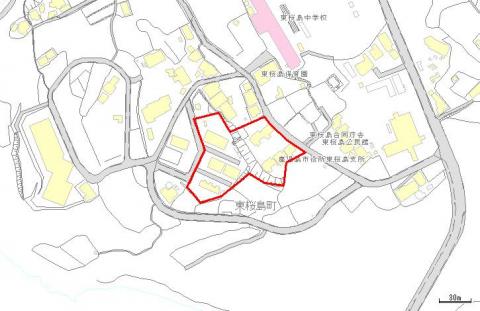 東桜島住宅位置図