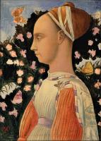 藤島武二《ピサネルロ「ジネブラ・デステの肖像」模写》