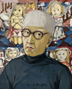 藤田嗣治「自画像」（小）