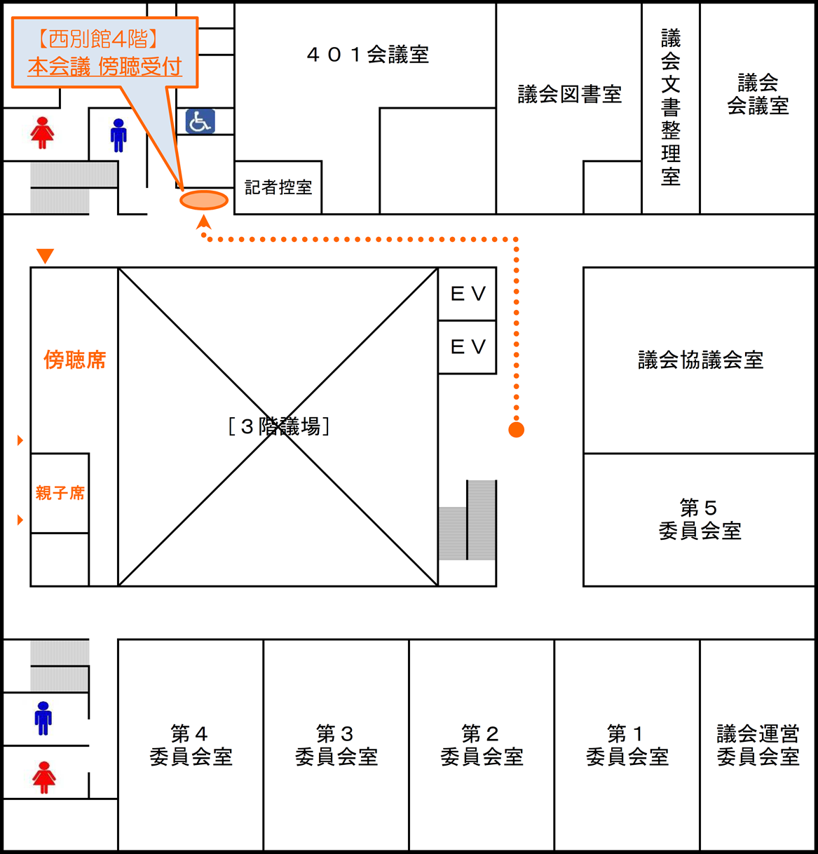 本会議傍聴受付