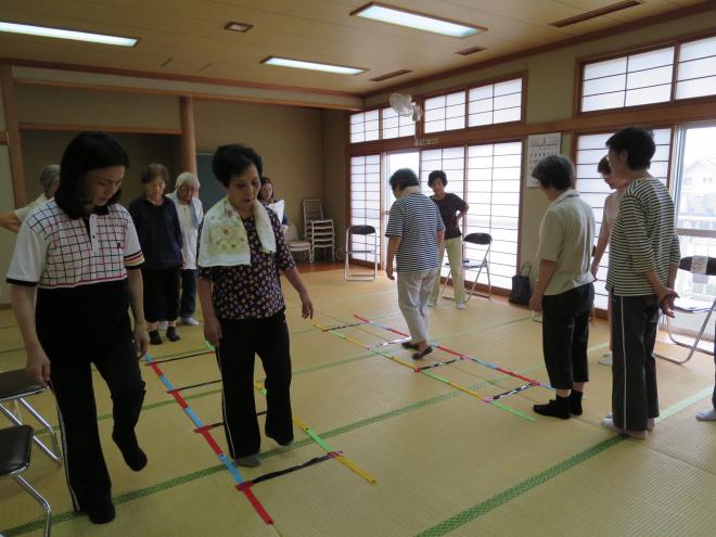 転倒予防教室での様子