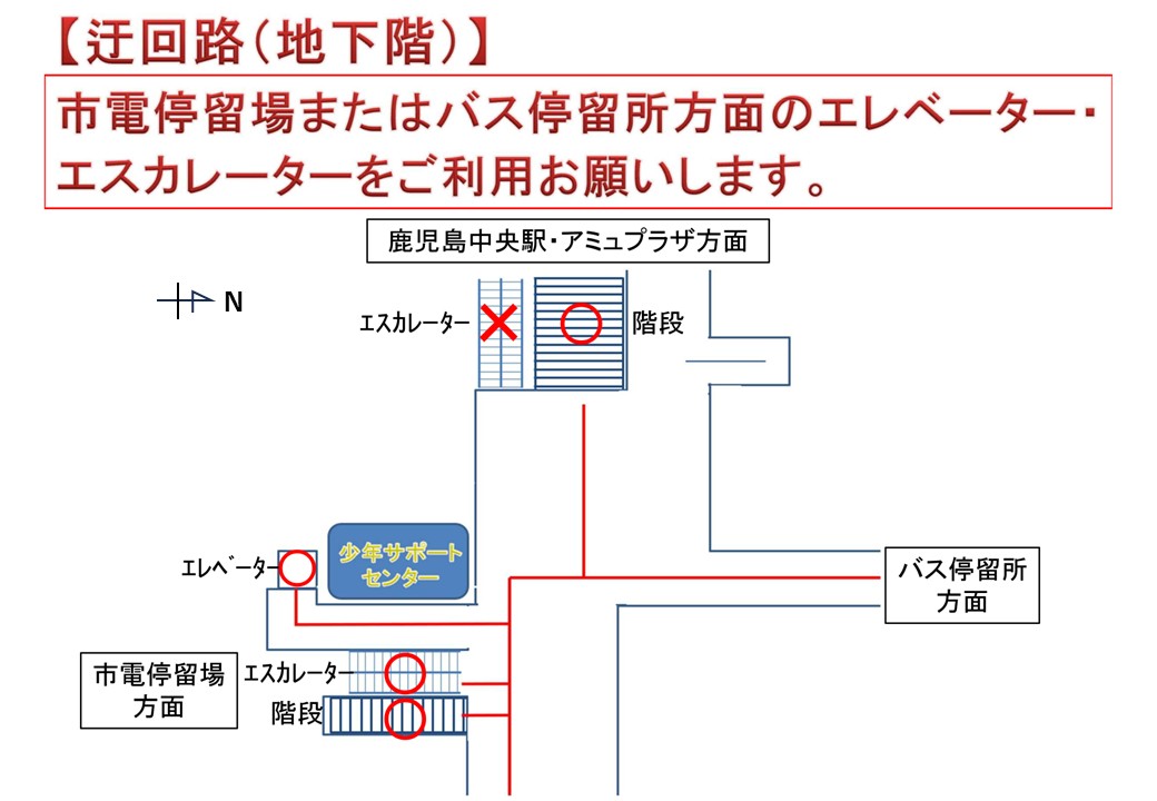 迂回路（地下階）