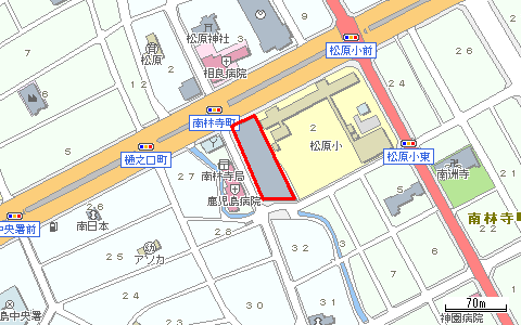 ツインハウス南林寺位置図