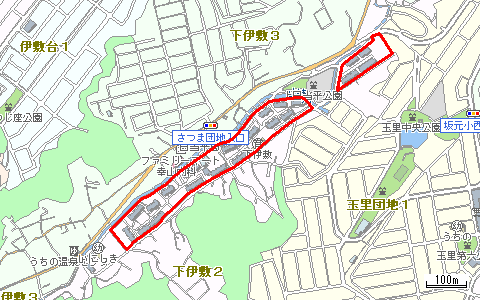 日当平住宅位置図