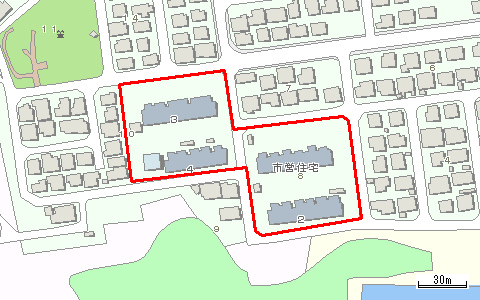 花野住宅位置図