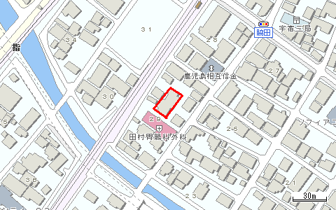 宇宿住宅（三丁目）位置図