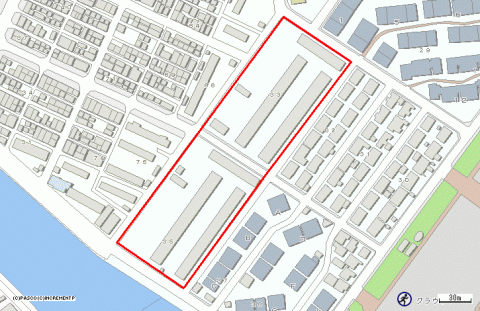 鴨池新町住宅位置図