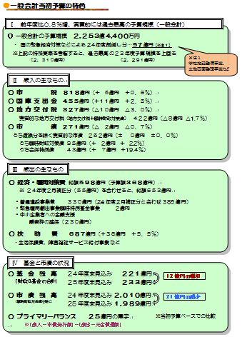 予算の特色