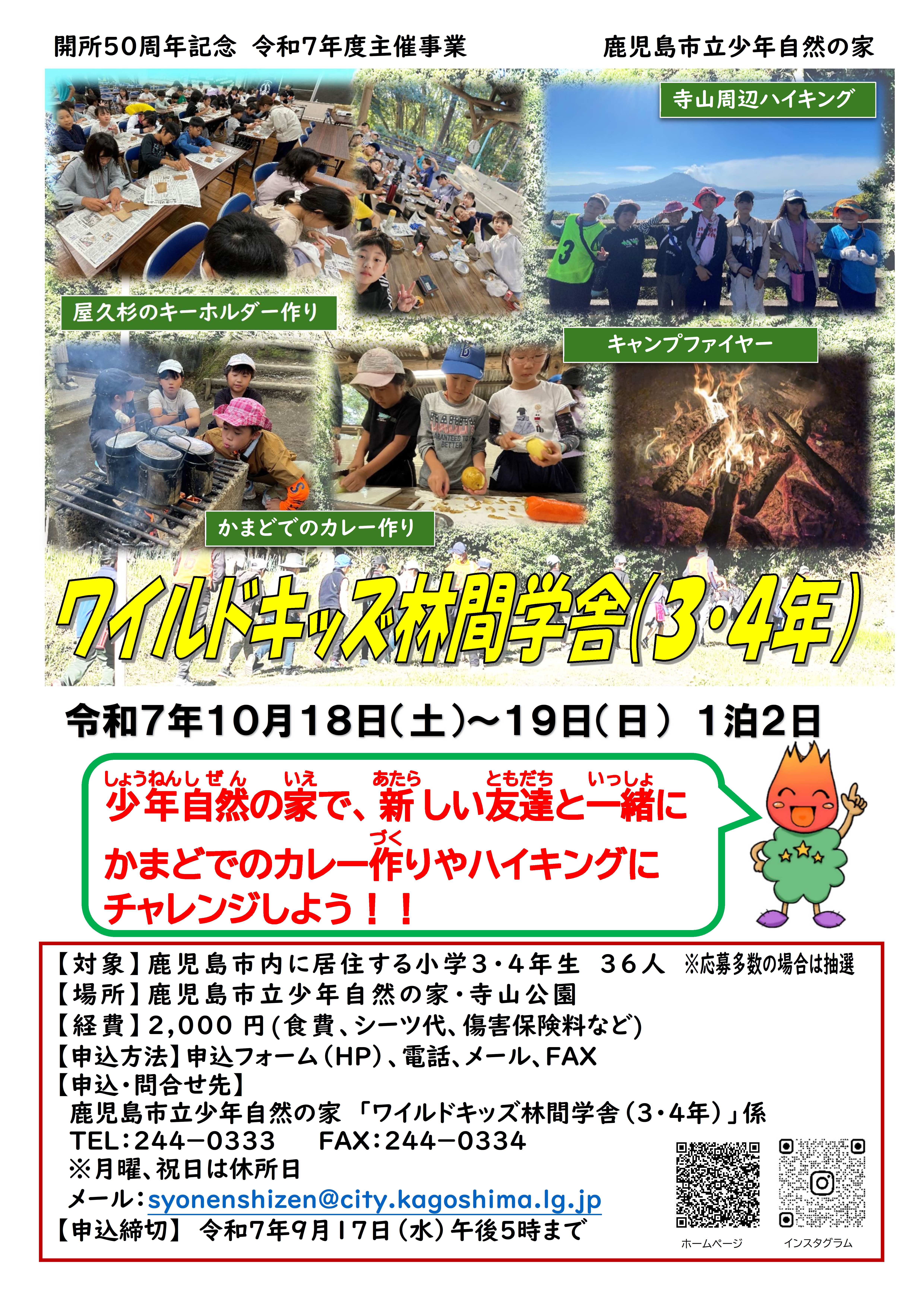 ワイルドキッズ林間学舎34チラシ