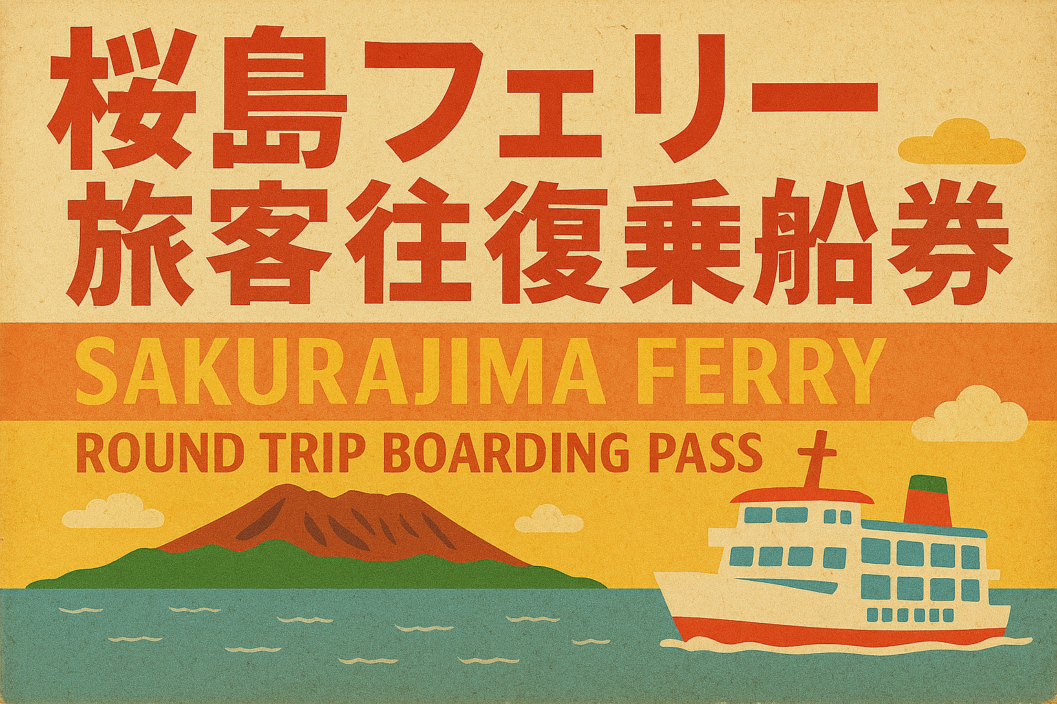 my route「桜島フェリー旅客往復乗船券」