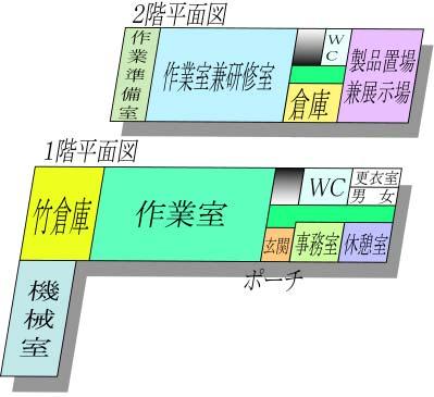 鹿児島市竹産業振興センター平面図