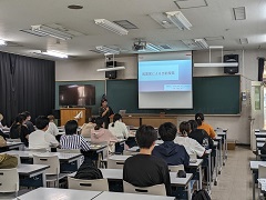 鹿児島県立短期大学での出前講座の画像