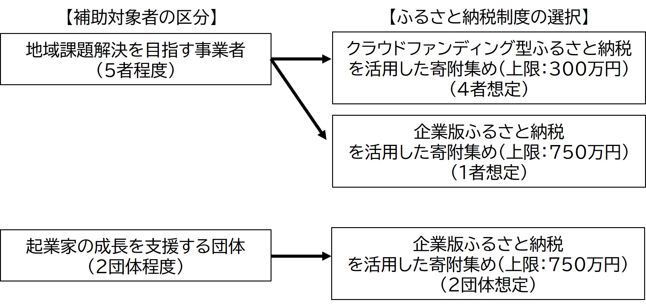地域課題解決ビジネス補助金応募イメージ図