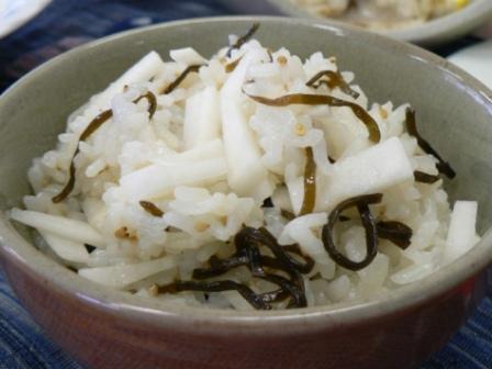 シャキシャキ大根ごはん