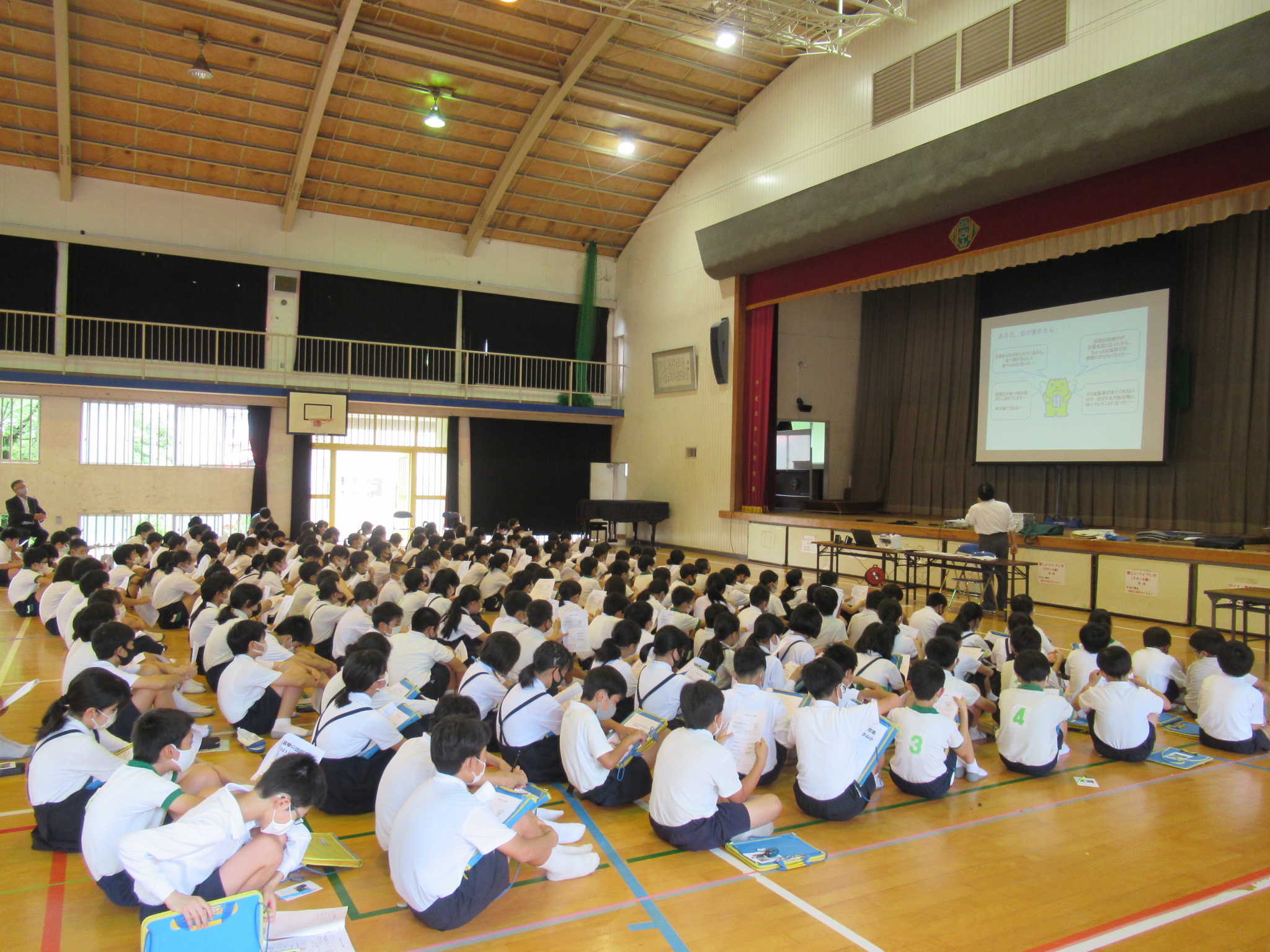 西谷山小学校出前授業1