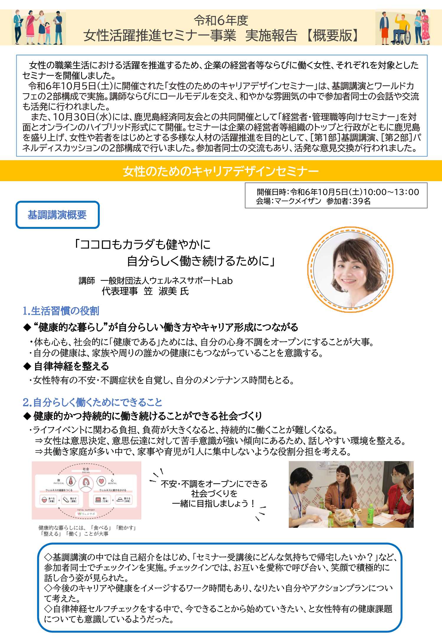女性のためのキャリアデザインセミナー1
