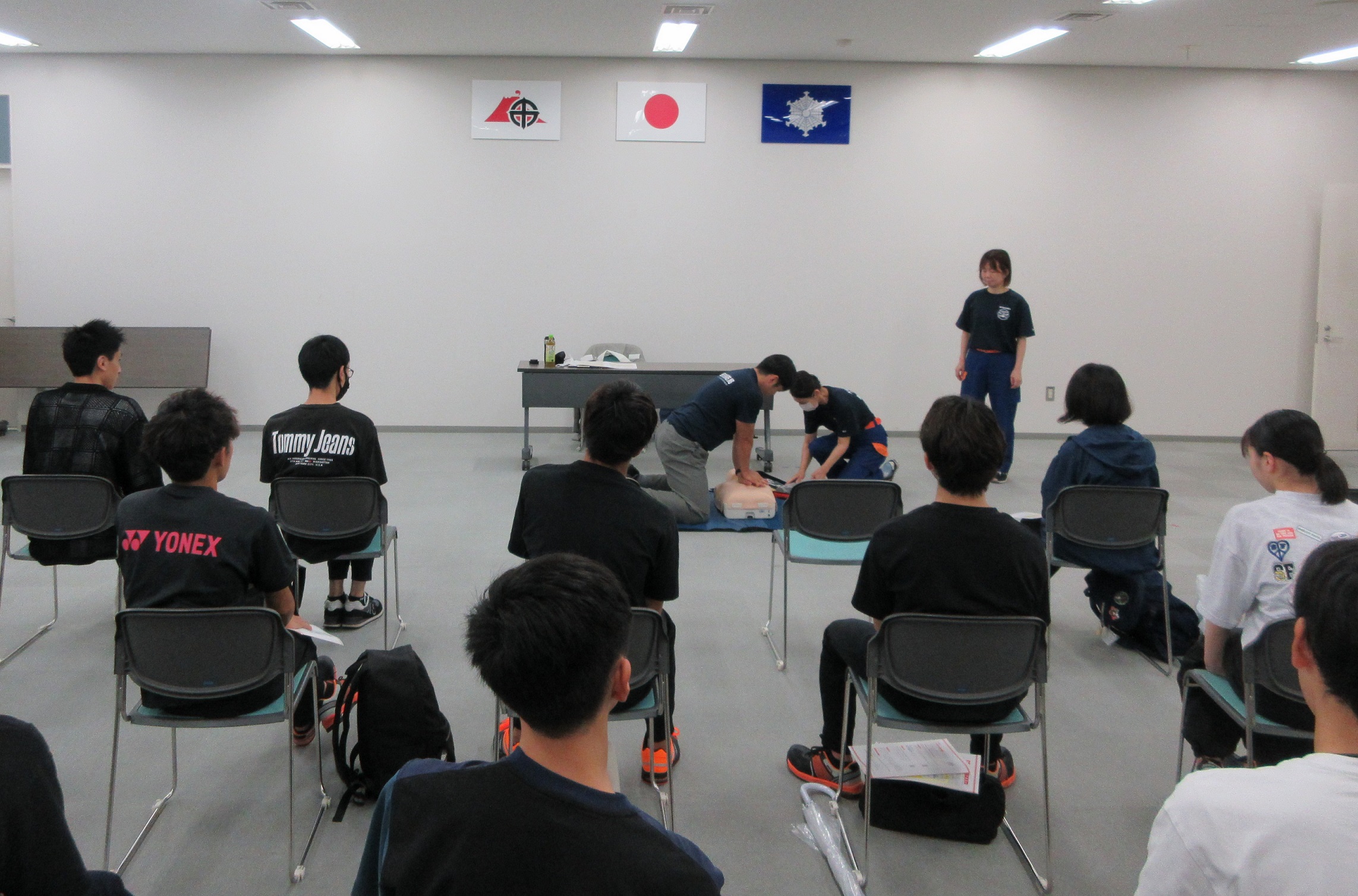 学生分団救命講習1