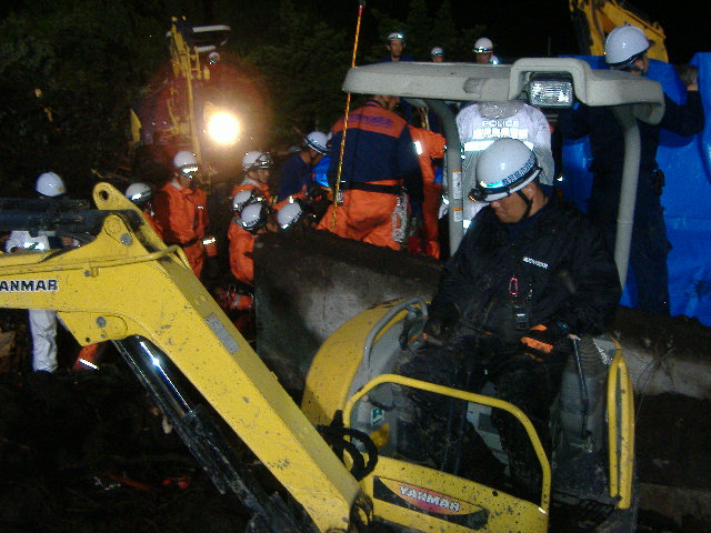 平成30年7月桜島古里町土砂崩2