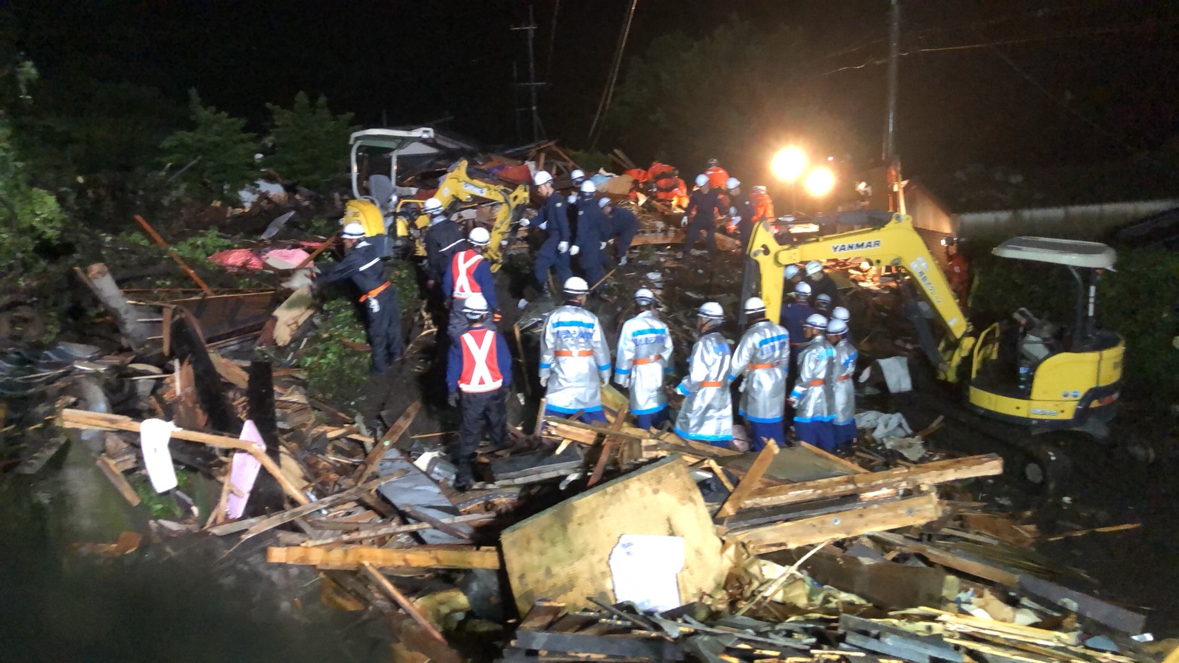 平成30年7月桜島古里町土砂崩3
