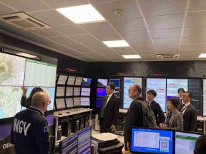 国立地球物理学火山学研究所視察