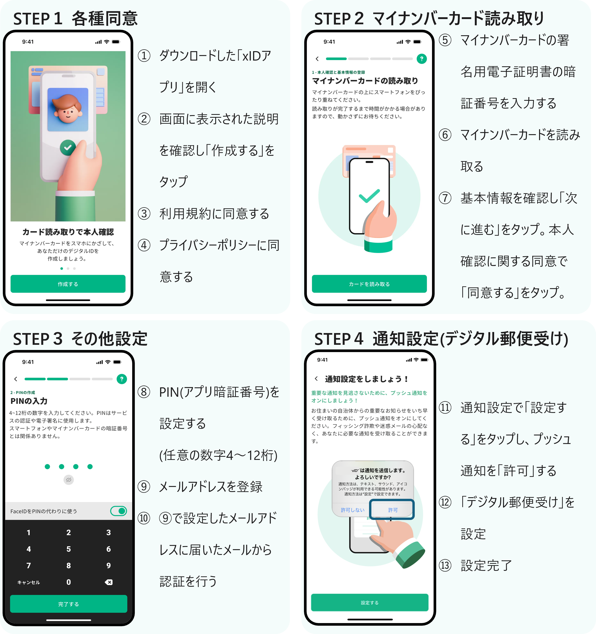 xID_アカウント作成手順