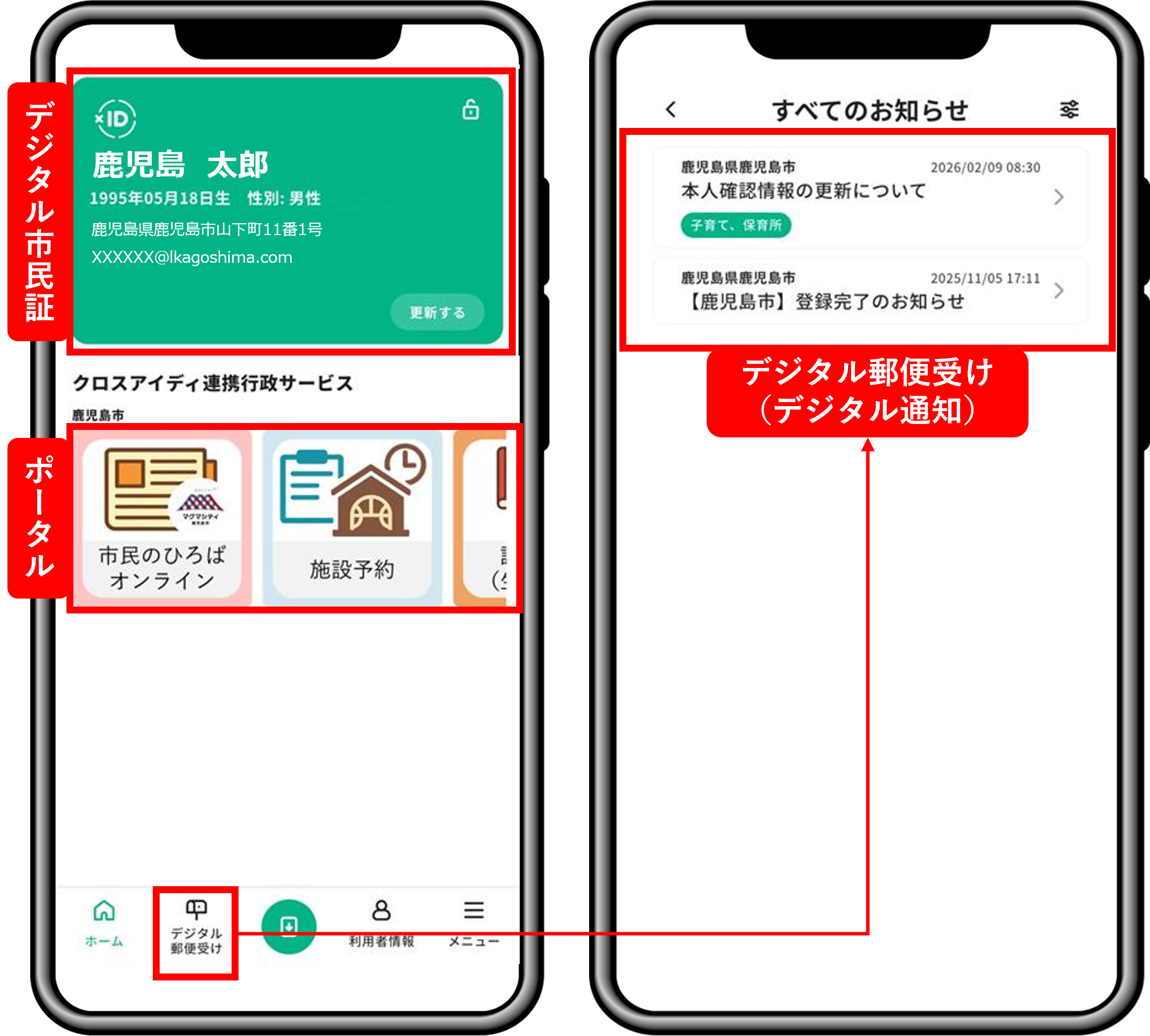 xID画面イメージ