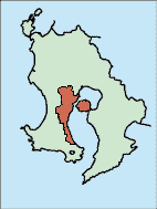 鹿児島市を示した図