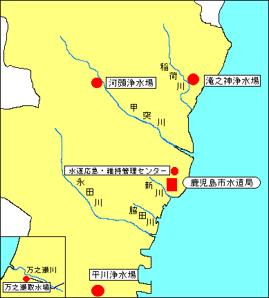 水道施設位置図